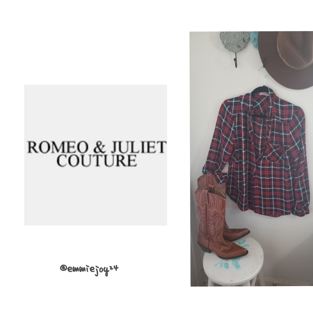 Romeo & Juliet Couture Plaid Lightweight B…